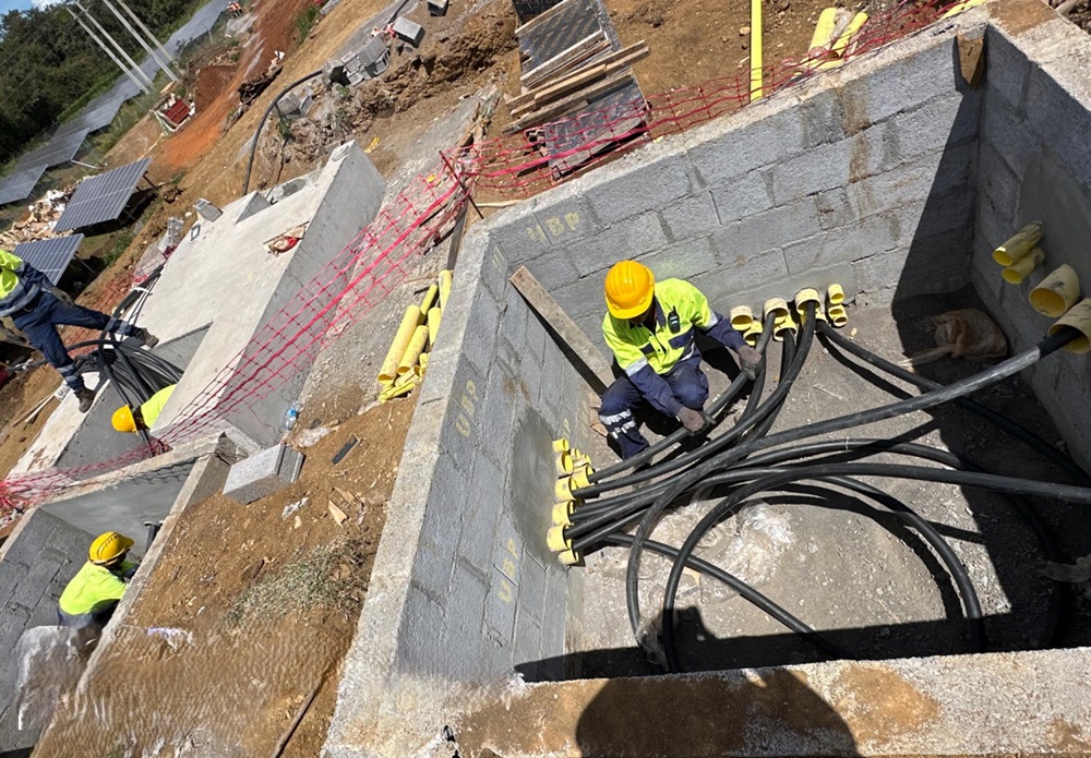 LV AC Cable installation - Transformer to Inverters